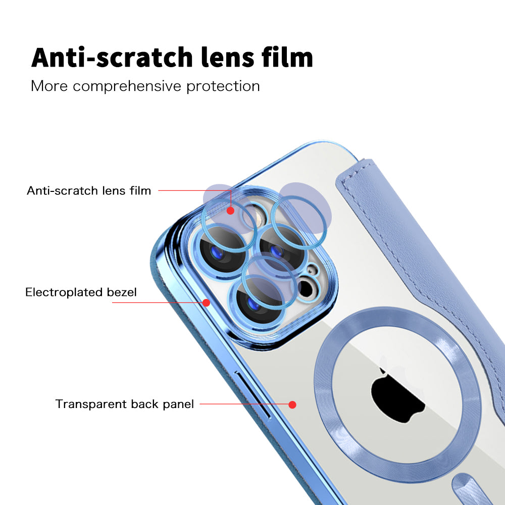Techsuit - SmartMag Book Case - iPhone 15 Pro Max - Light Blue
