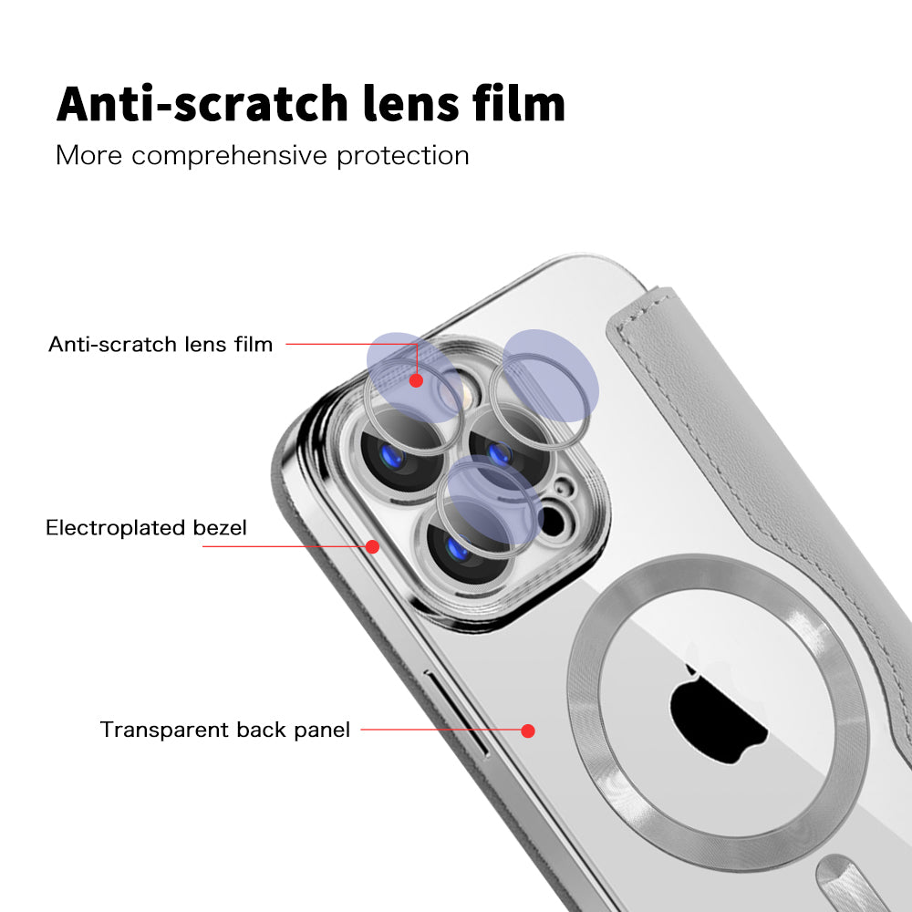 Techsuit - SmartMag Book Case - iPhone 15 Pro Max - Gray