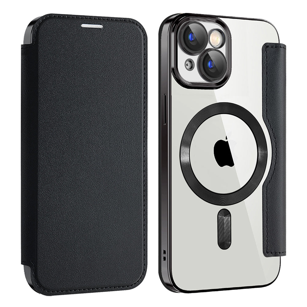 Techsuit - SmartMag Book Case - iPhone 15 - Black