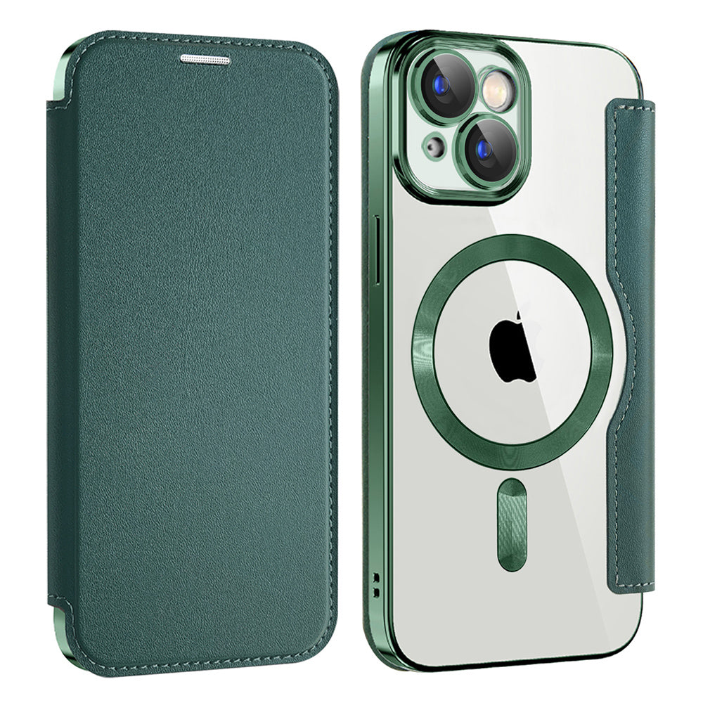 Techsuit - SmartMag Book Case - iPhone 15 - Green