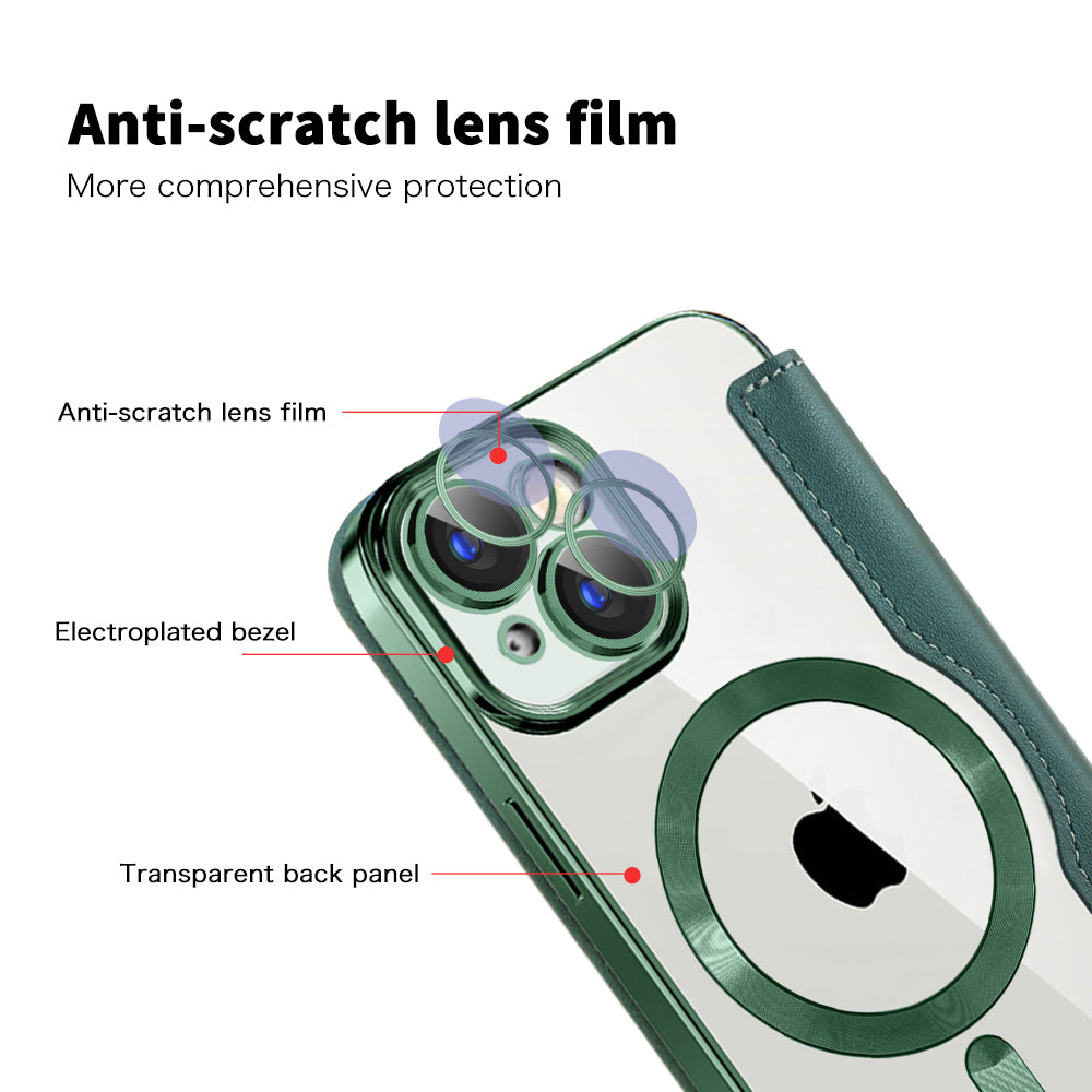 Techsuit - SmartMag Book Case - iPhone 15 - Green