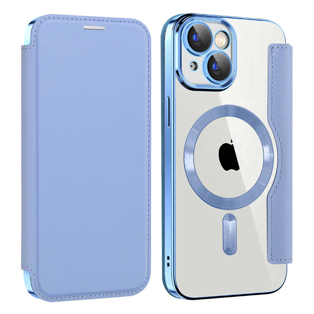 Techsuit - SmartMag Book Case - iPhone 15 - Light Blue