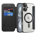Techsuit - SmartMag Book Case - iPhone 16 Plus - Black
