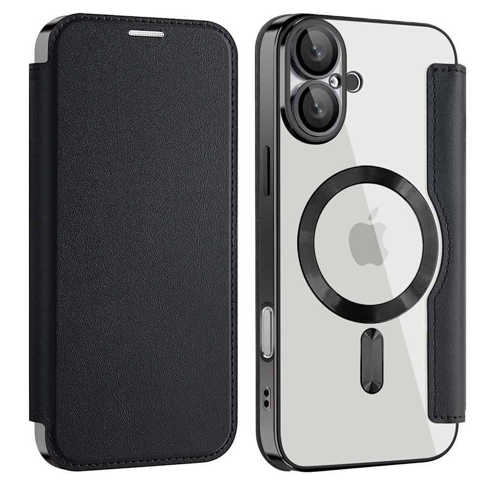 Techsuit - SmartMag Book Case - iPhone 16 Plus - Black
