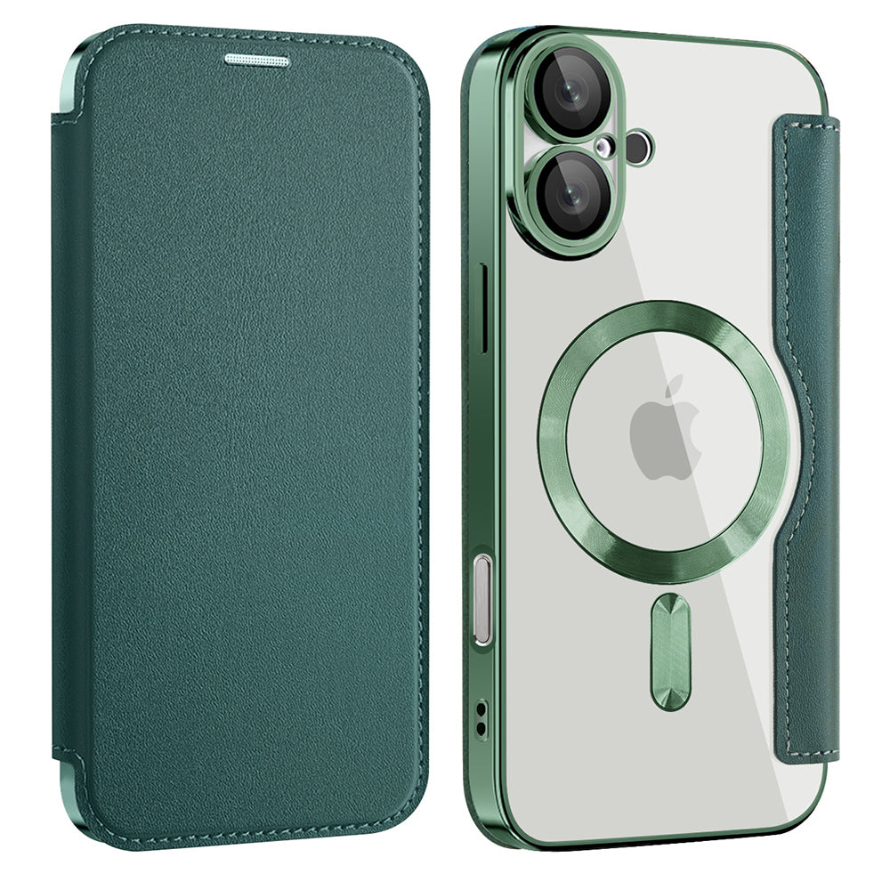 Techsuit - SmartMag Book Case - iPhone 16 Plus - Green