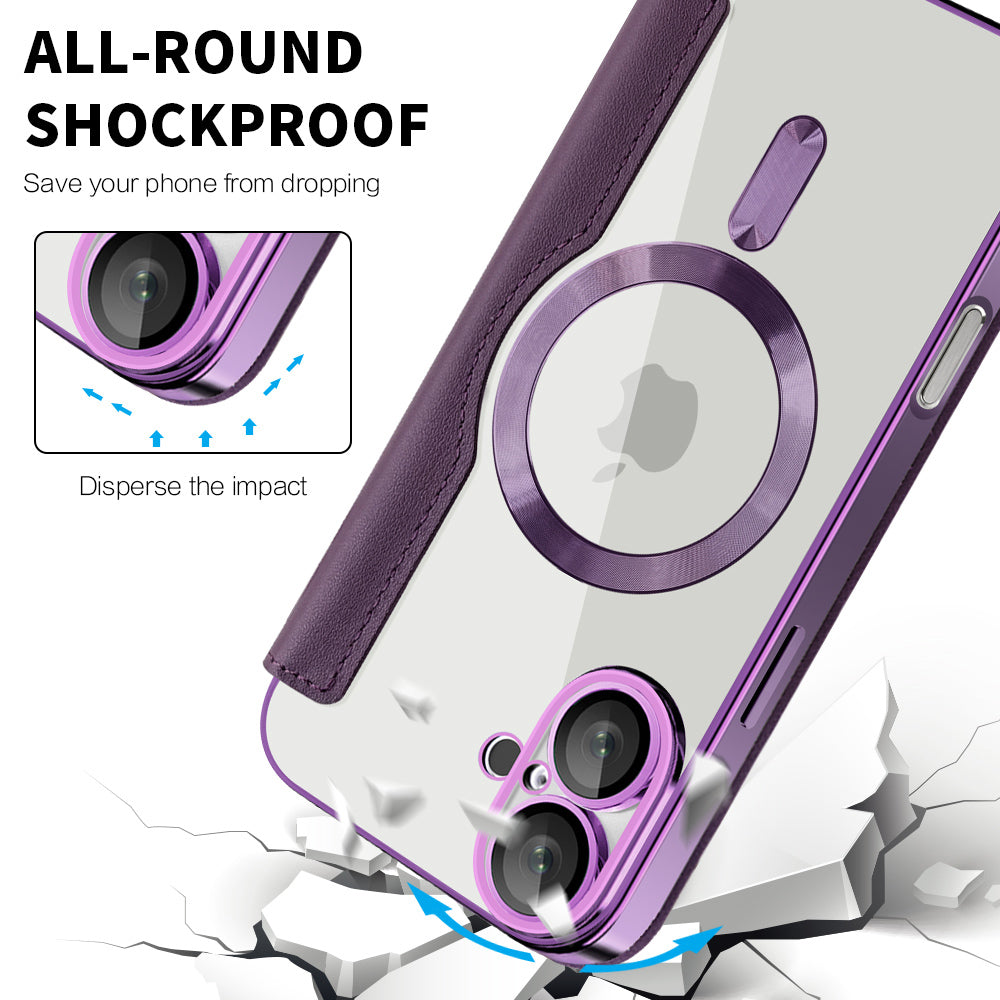 Techsuit - SmartMag Book Case - iPhone 16 Plus - Purple