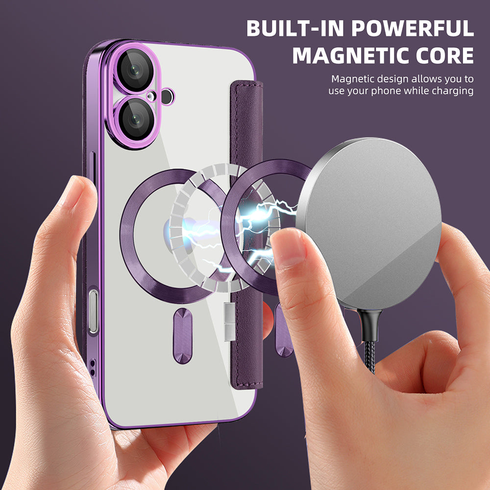 Techsuit - SmartMag Book Case - iPhone 16 Plus - Purple