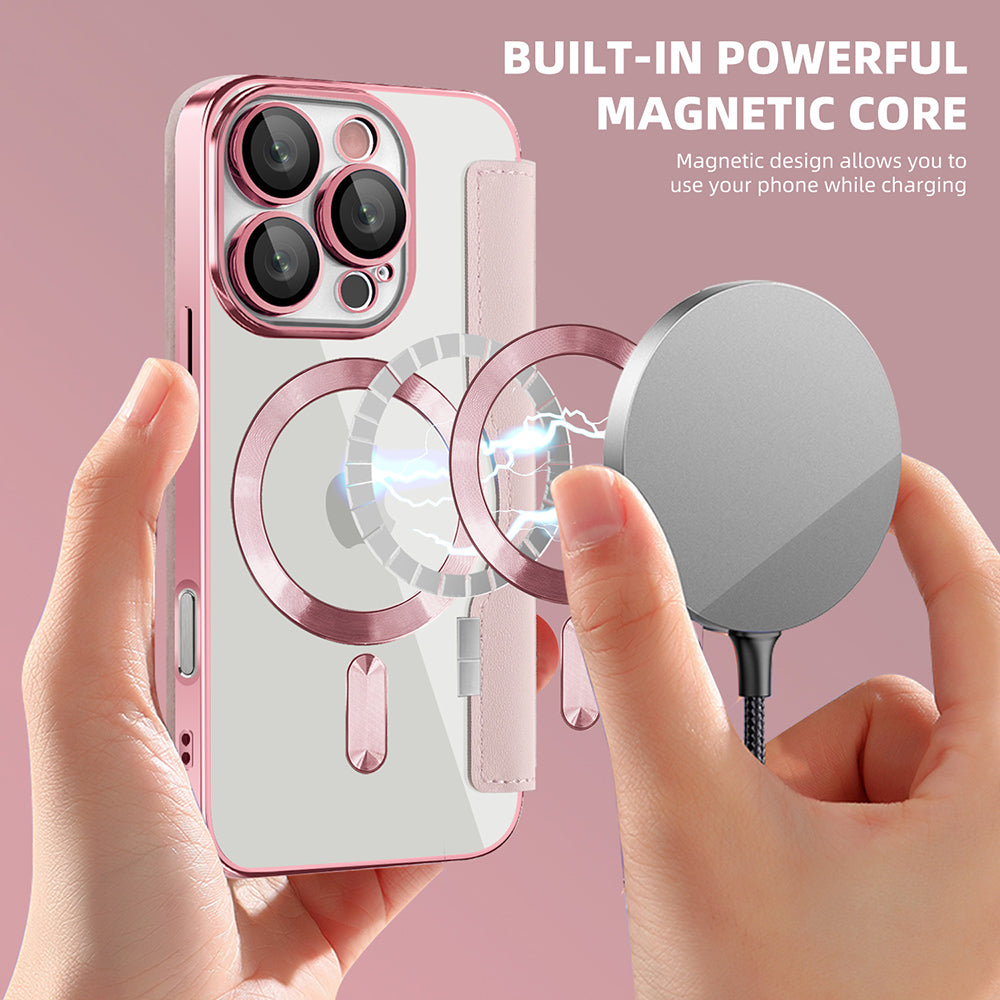 Techsuit - SmartMag Book Case - iPhone 16 Pro - Pink