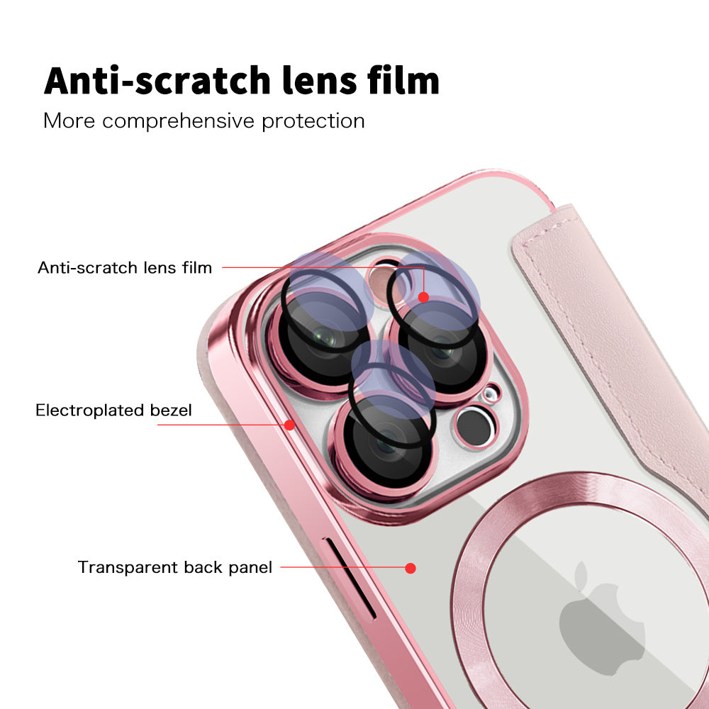 Techsuit - SmartMag Book Case - iPhone 16 Pro - Pink