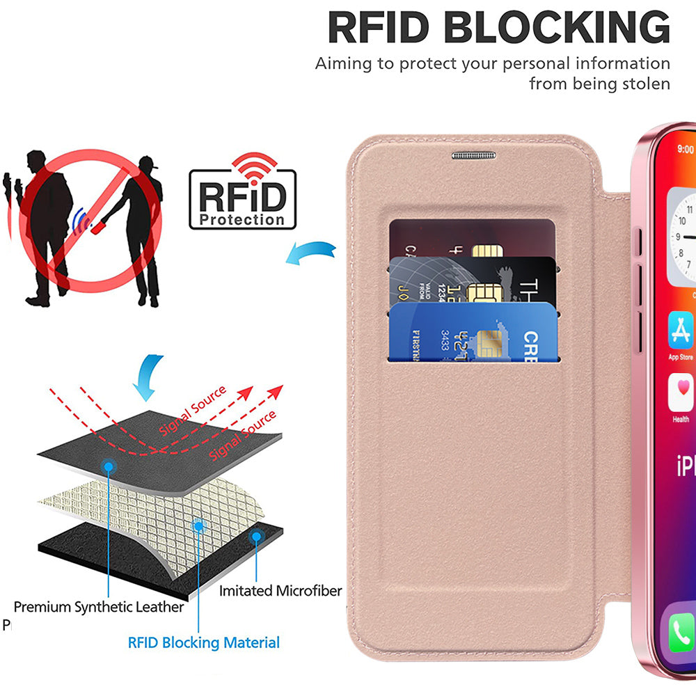 Techsuit - SmartMag Book Case - iPhone 16 Pro - Pink