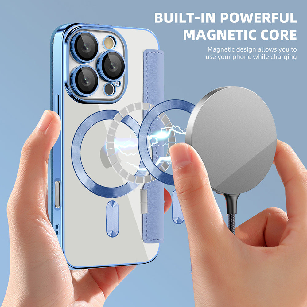 Techsuit - SmartMag Book Case - iPhone 16 Pro - Light Blue