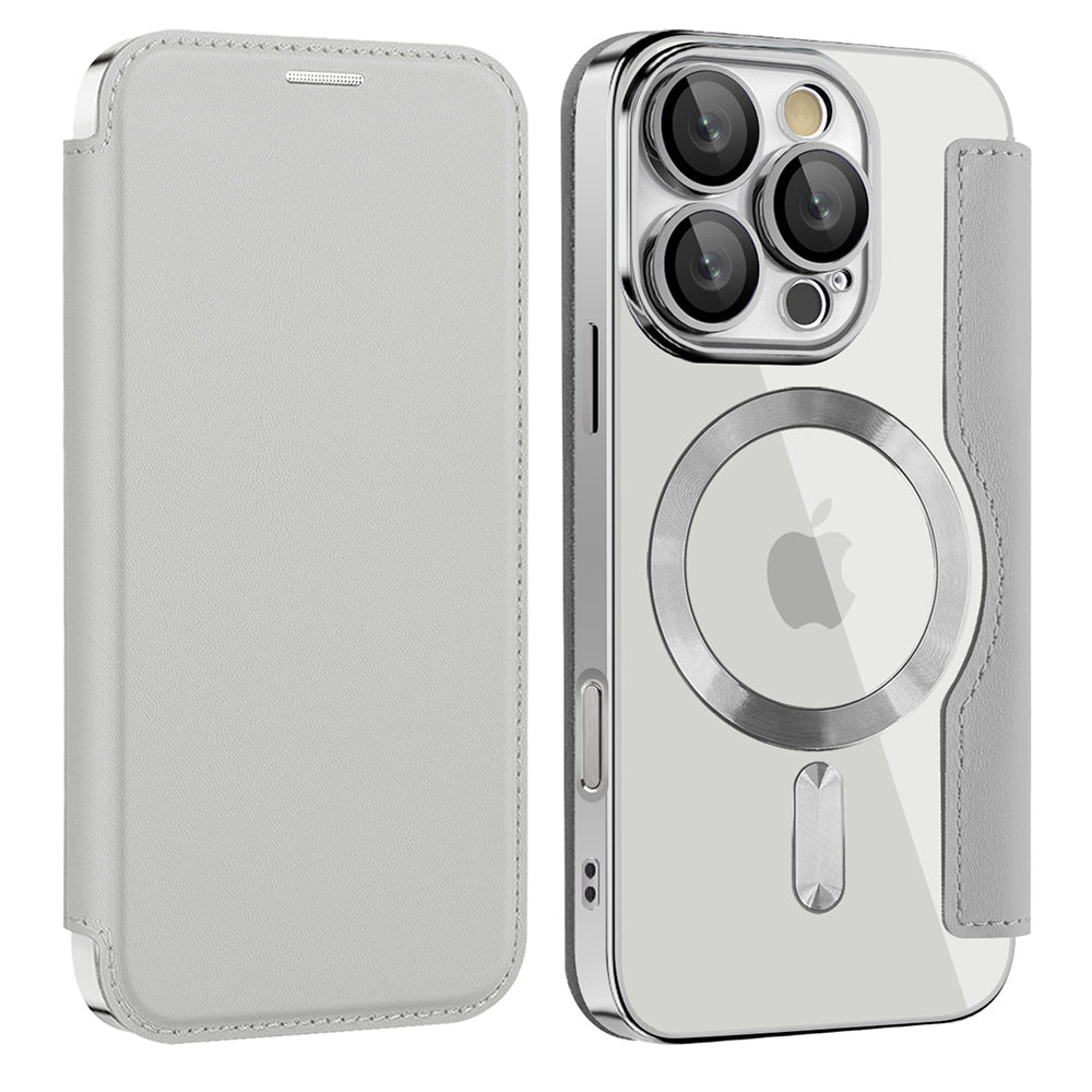 Techsuit - SmartMag Book Case - iPhone 16 Pro - Gray