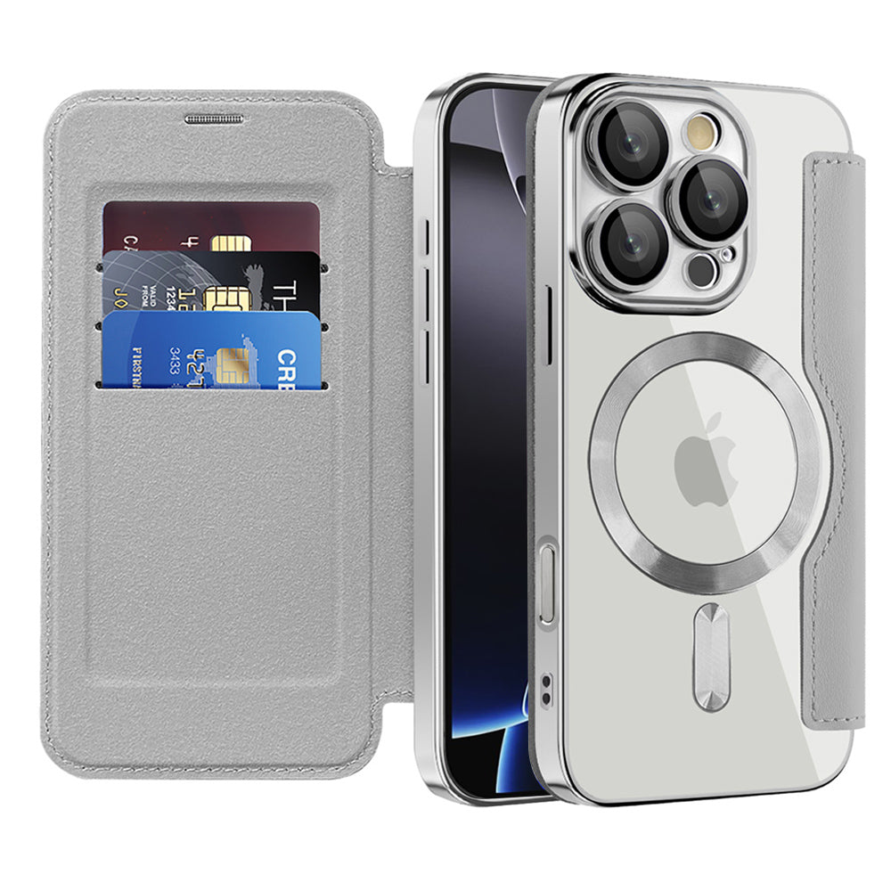 Techsuit - SmartMag Book Case - iPhone 16 Pro - Gray