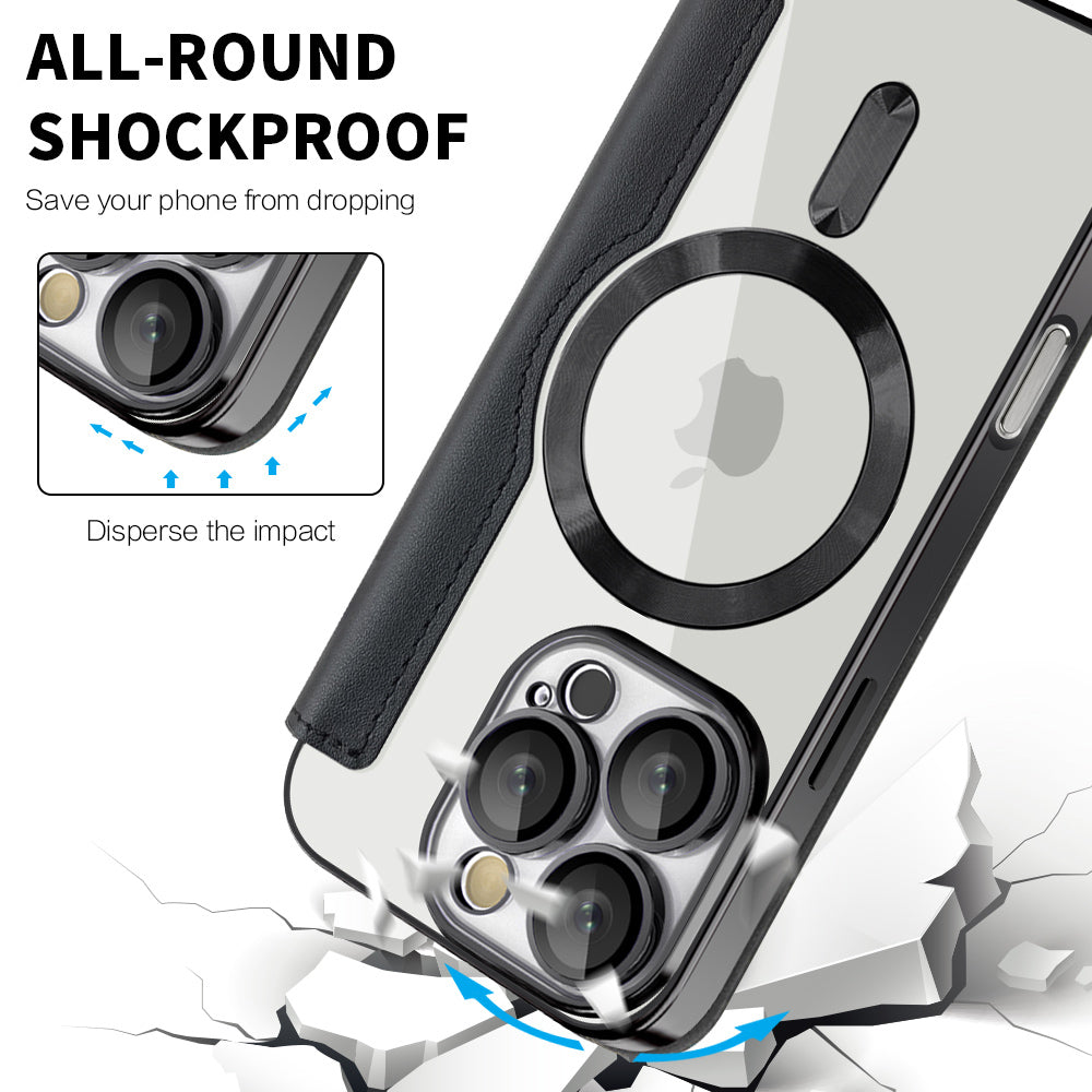 Techsuit - SmartMag Book Case - iPhone 16 Pro Max - Black