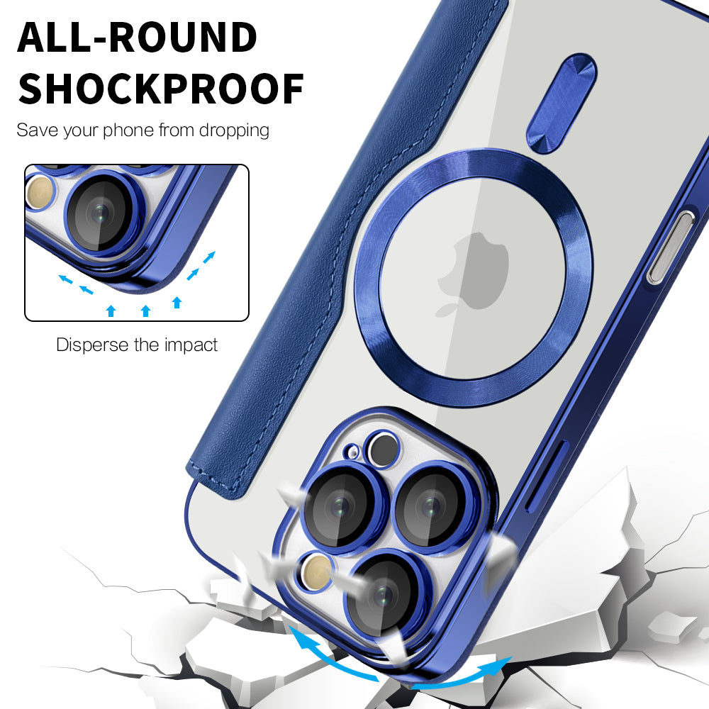 Techsuit - SmartMag Book Case - iPhone 16 Pro Max - Blue