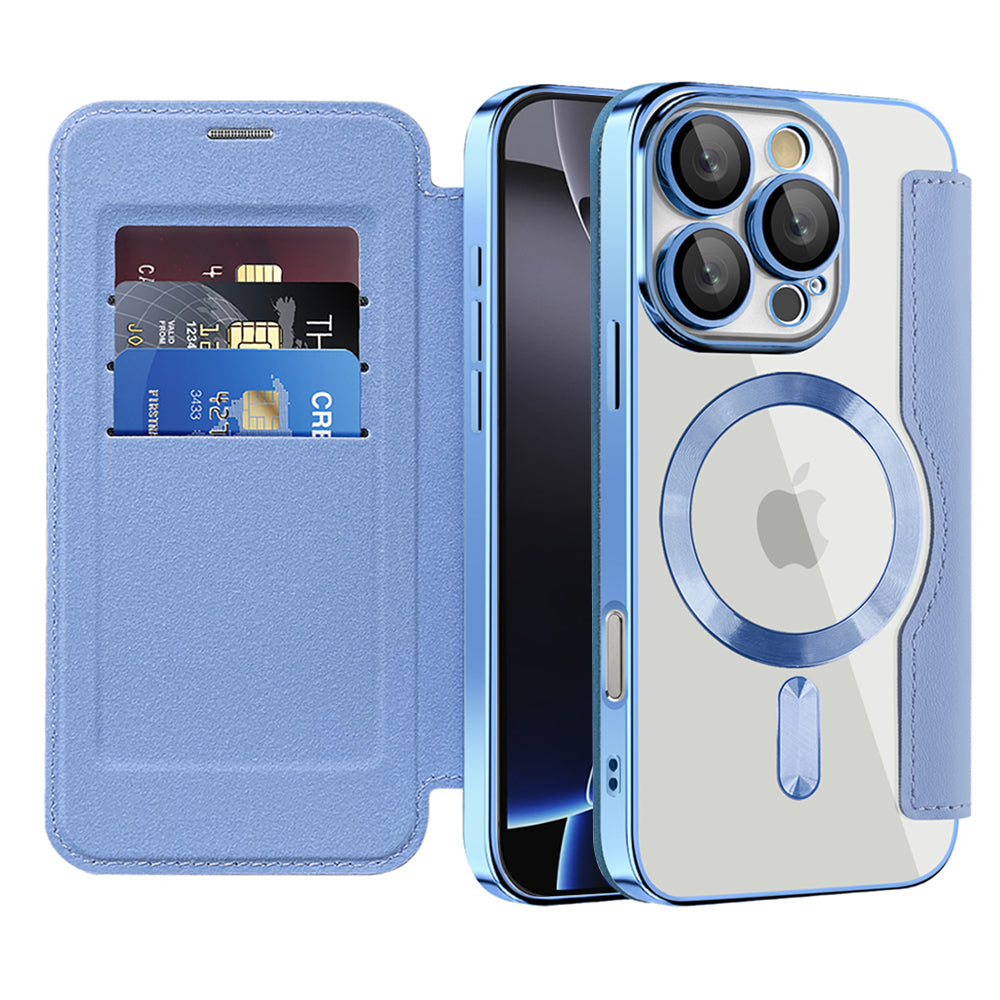 Techsuit - SmartMag Book Case - iPhone 16 Pro Max - Light Blue