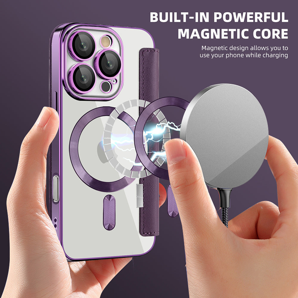 Techsuit - SmartMag Book Case - iPhone 16 Pro Max - Purple