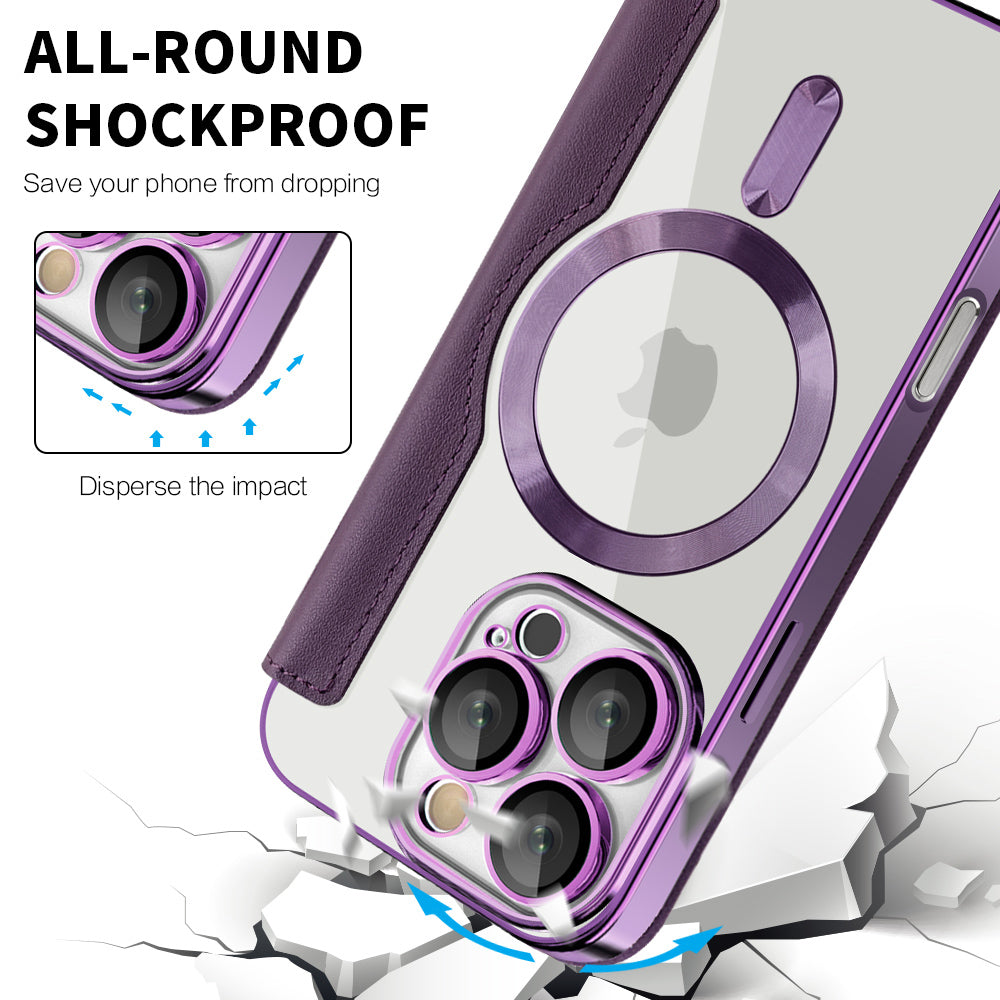 Techsuit - SmartMag Book Case - iPhone 16 Pro Max - Purple