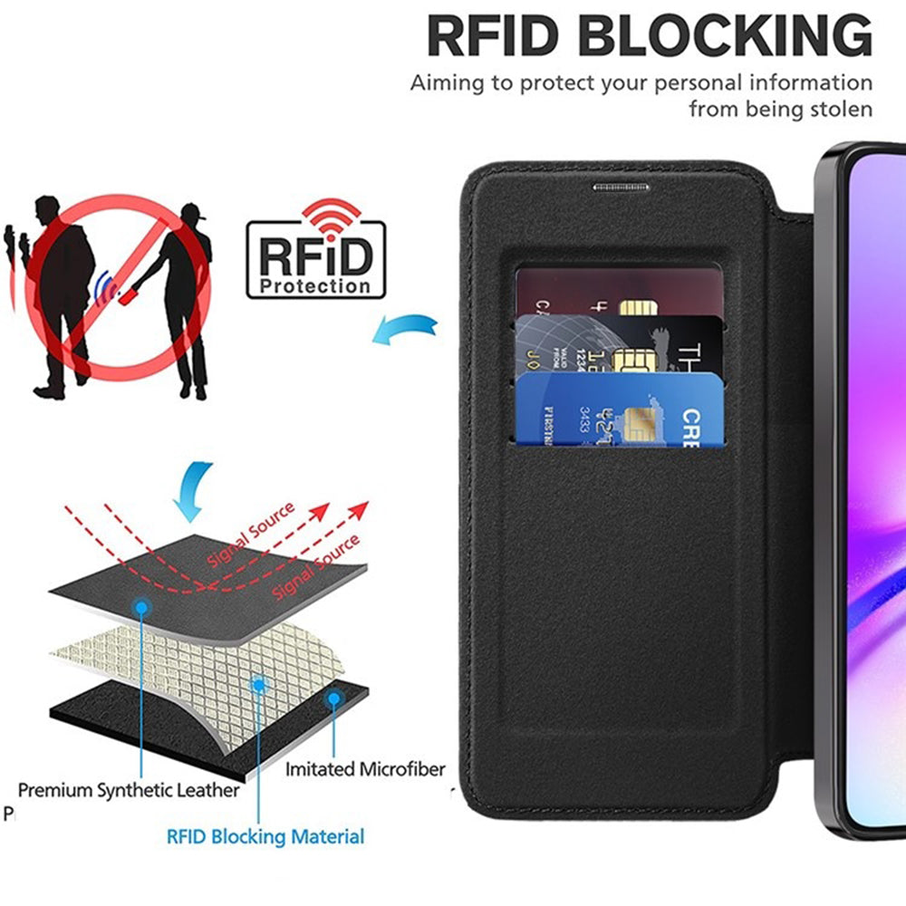 Techsuit - SmartMag Book Case - Samsung Galaxy A05 - Black