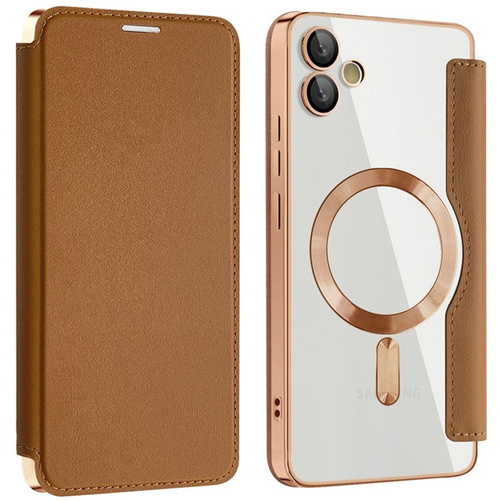 Techsuit - SmartMag Book Case - Samsung Galaxy A05 - Brown