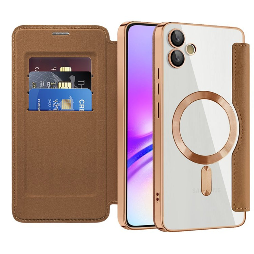 Techsuit - SmartMag Book Case - Samsung Galaxy A05 - Brown
