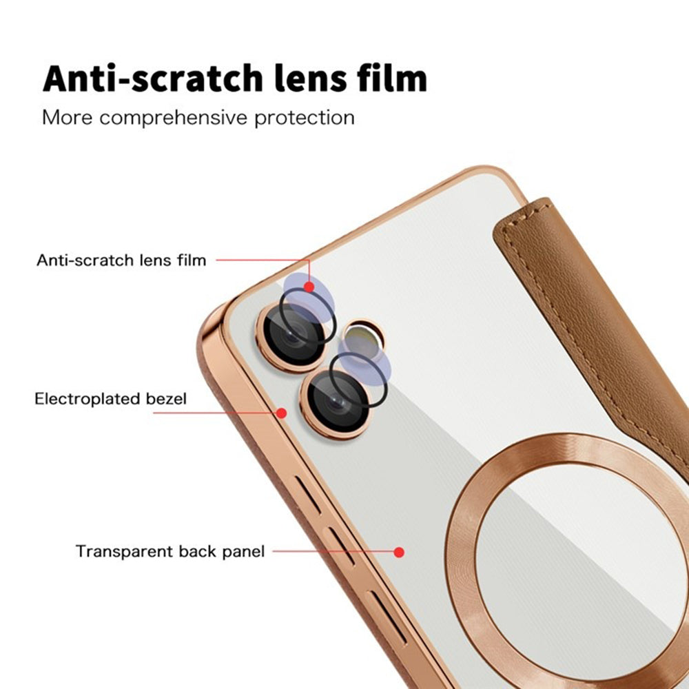 Techsuit - SmartMag Book Case - Samsung Galaxy A05 - Brown