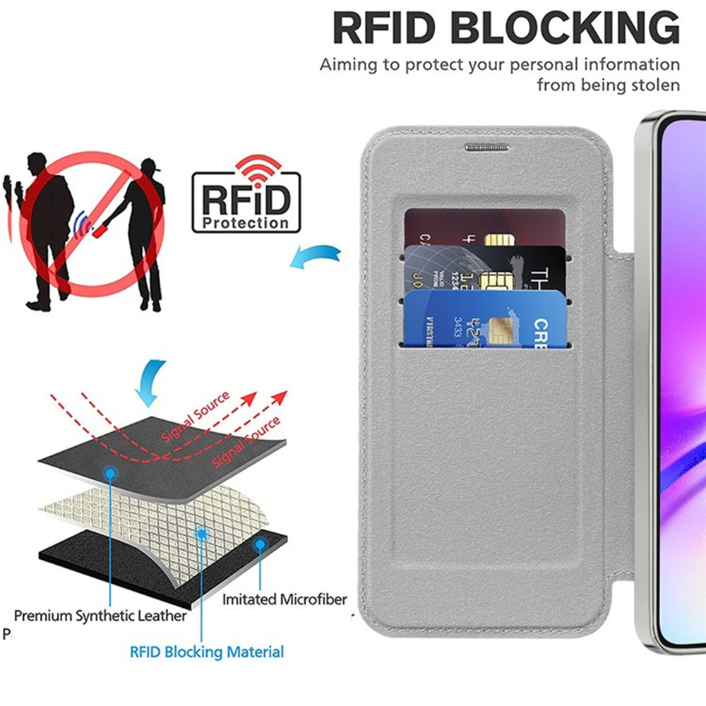 Techsuit - SmartMag Book Case - Samsung Galaxy A05 - Gray