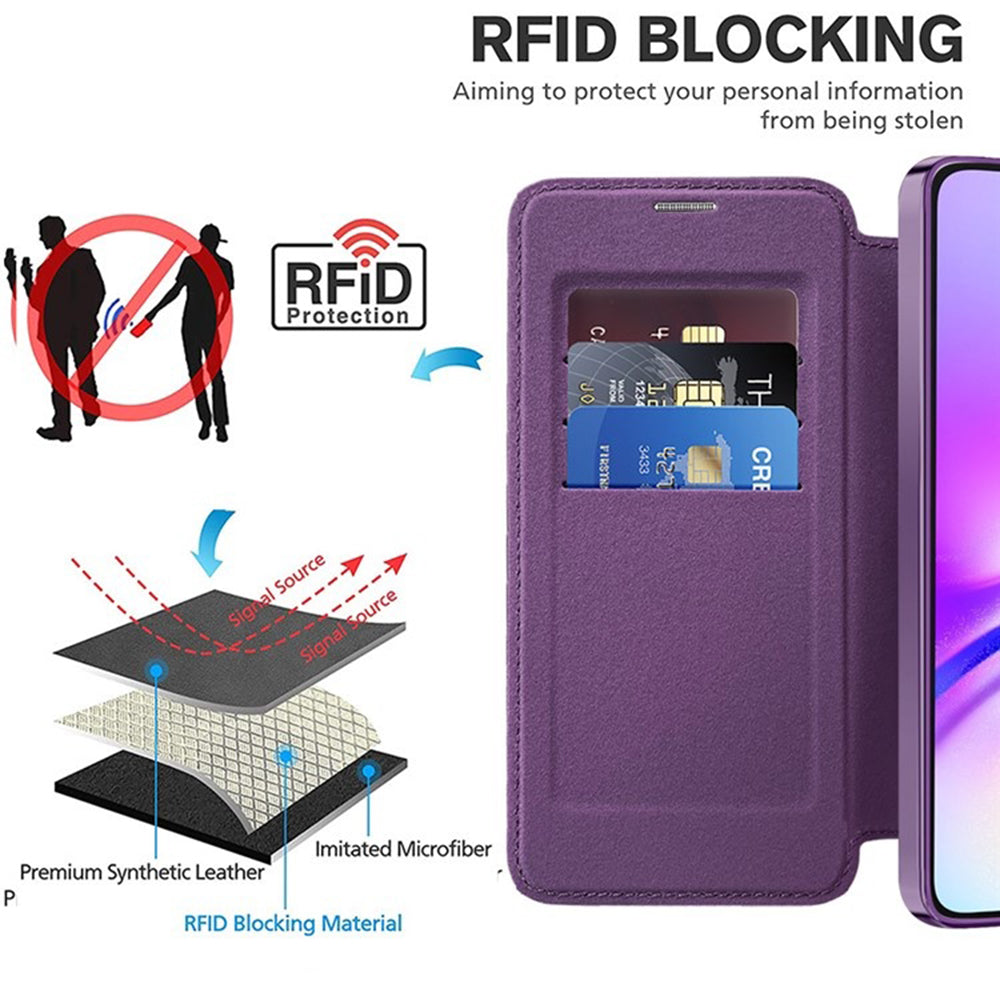 Techsuit - SmartMag Book Case - Samsung Galaxy A05 - Purple