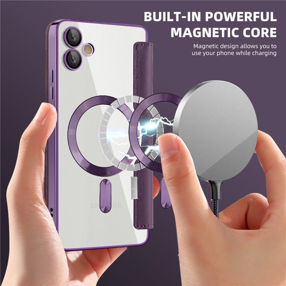 Techsuit - SmartMag Book Case - Samsung Galaxy A05 - Purple