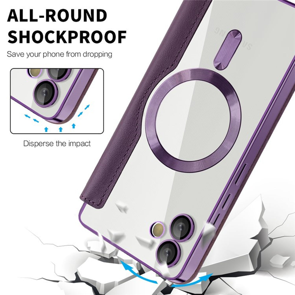 Techsuit - SmartMag Book Case - Samsung Galaxy A05 - Purple