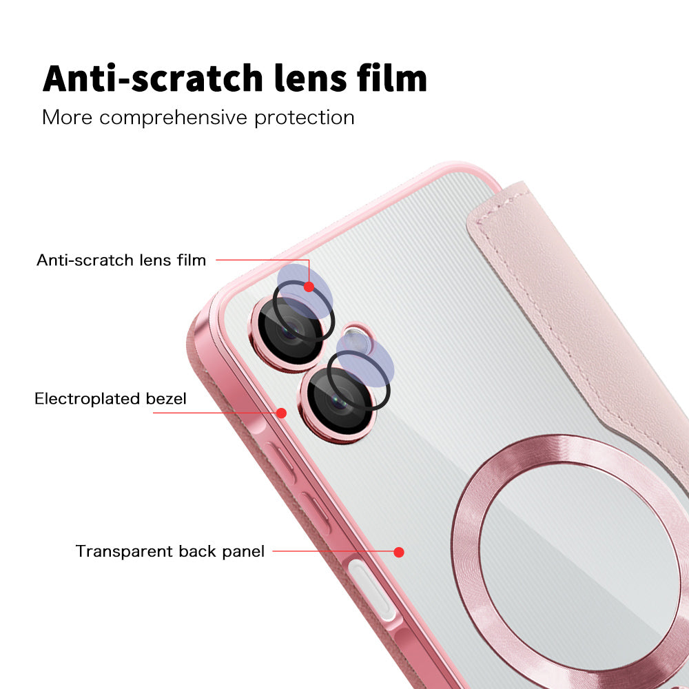 Techsuit - SmartMag Book Case - Samsung Galaxy A06 - Pink