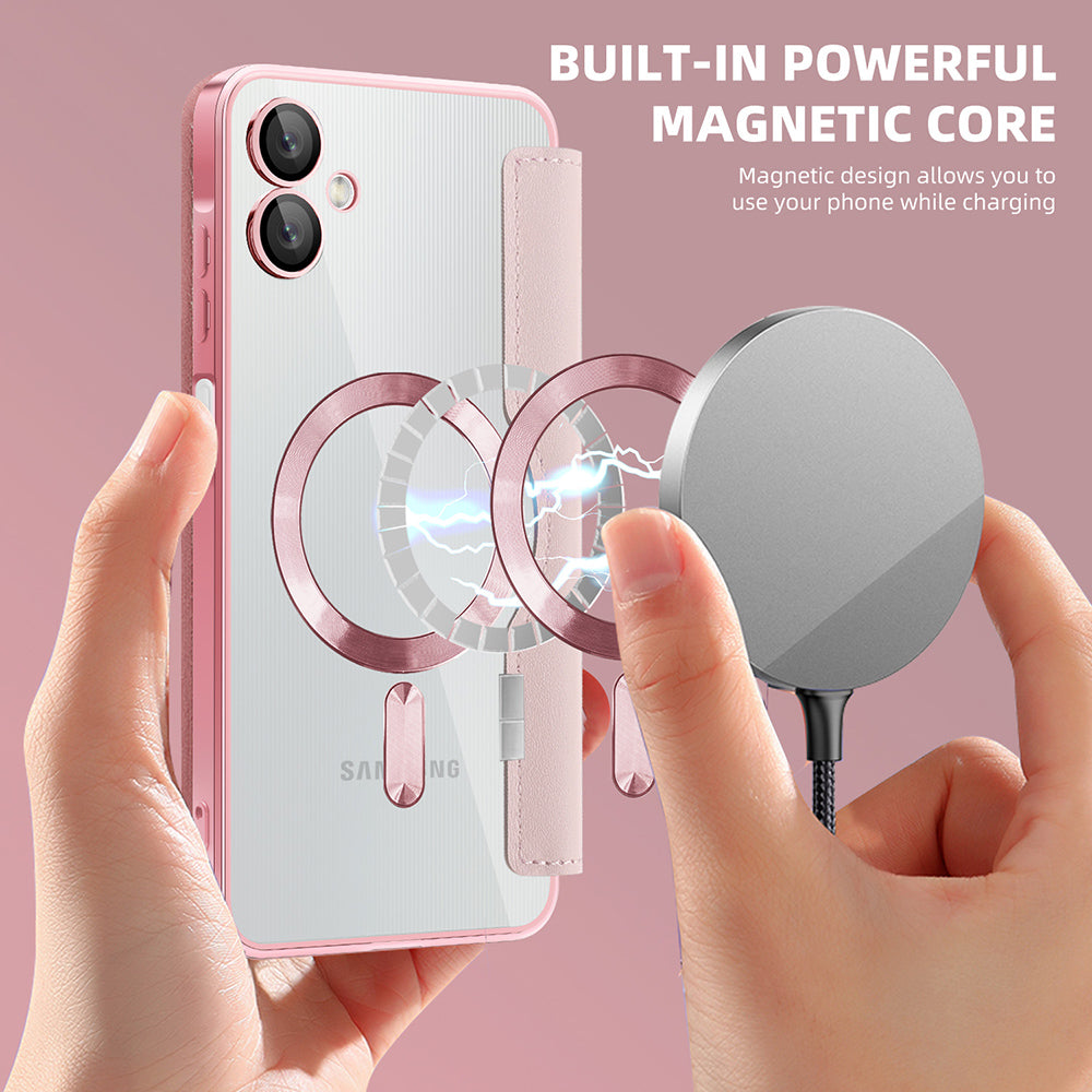 Techsuit - SmartMag Book Case - Samsung Galaxy A06 - Pink