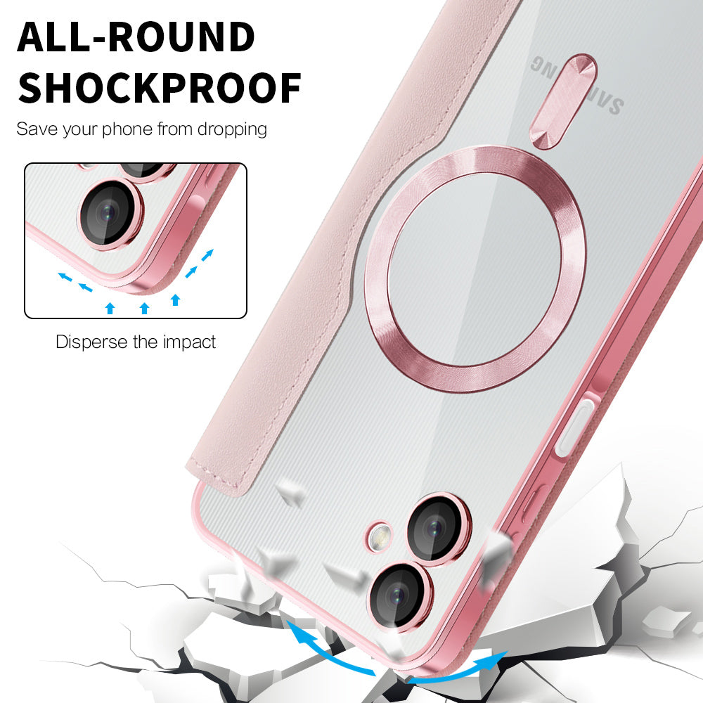 Techsuit - SmartMag Book Case - Samsung Galaxy A06 - Pink