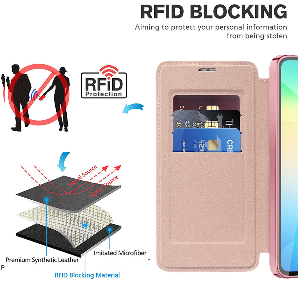 Techsuit - SmartMag Book Case - Samsung Galaxy A06 - Pink