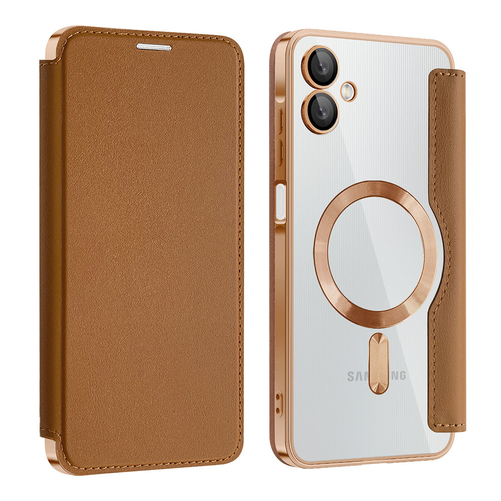 Techsuit - SmartMag Book Case - Samsung Galaxy A06 - Brown