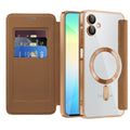 Techsuit - SmartMag Book Case - Samsung Galaxy A06 - Brown