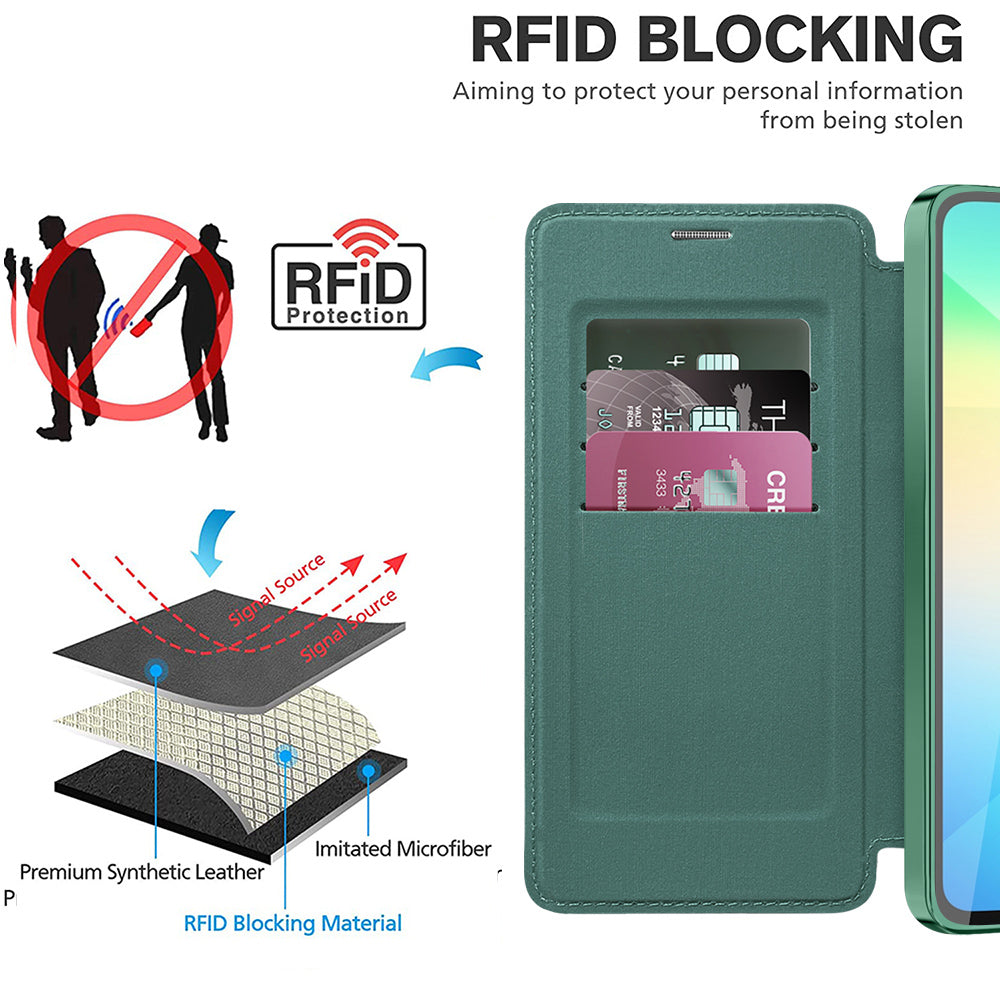 Techsuit - SmartMag Book Case - Samsung Galaxy A06 - Green