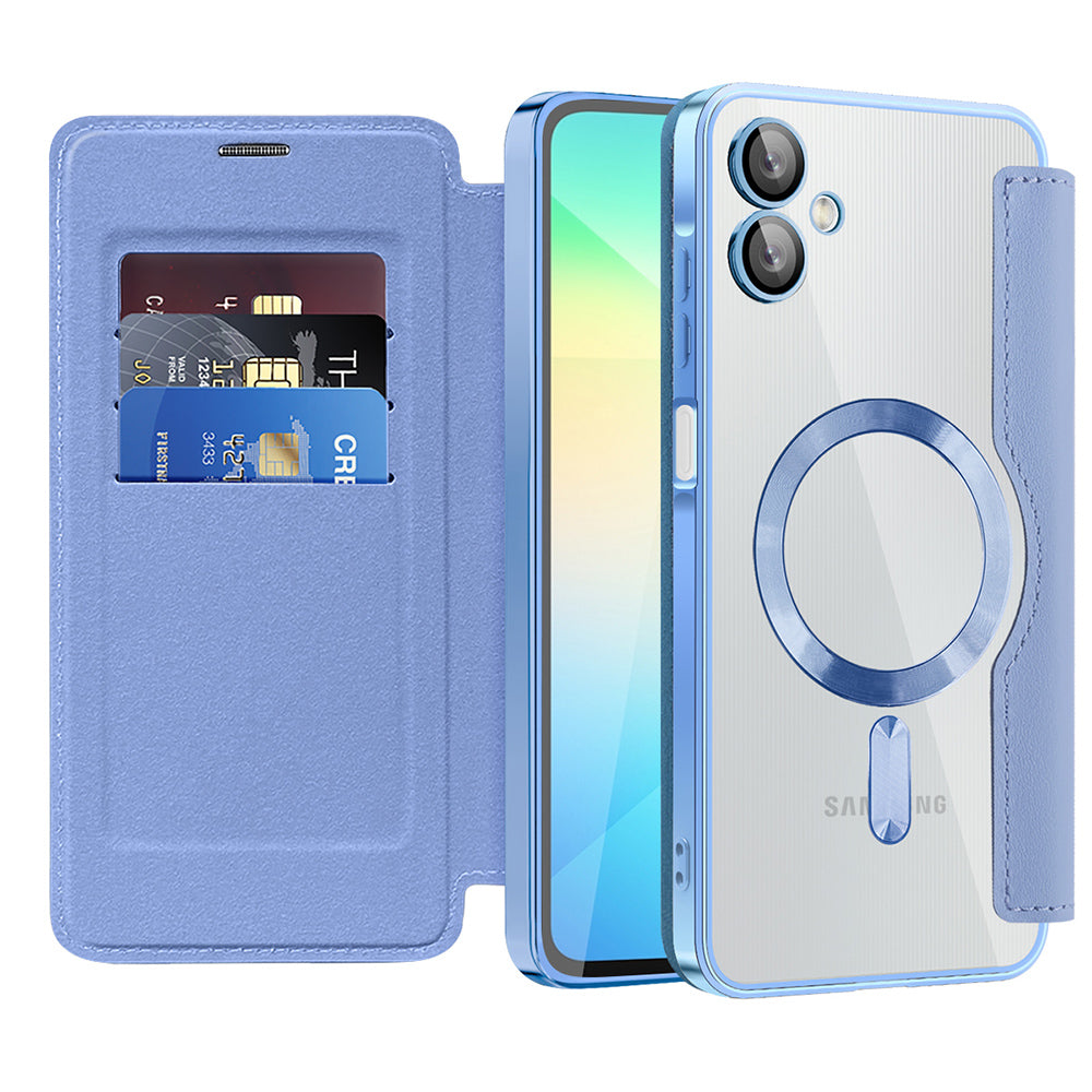 Techsuit - SmartMag Book Case - Samsung Galaxy A06 - Light Blue