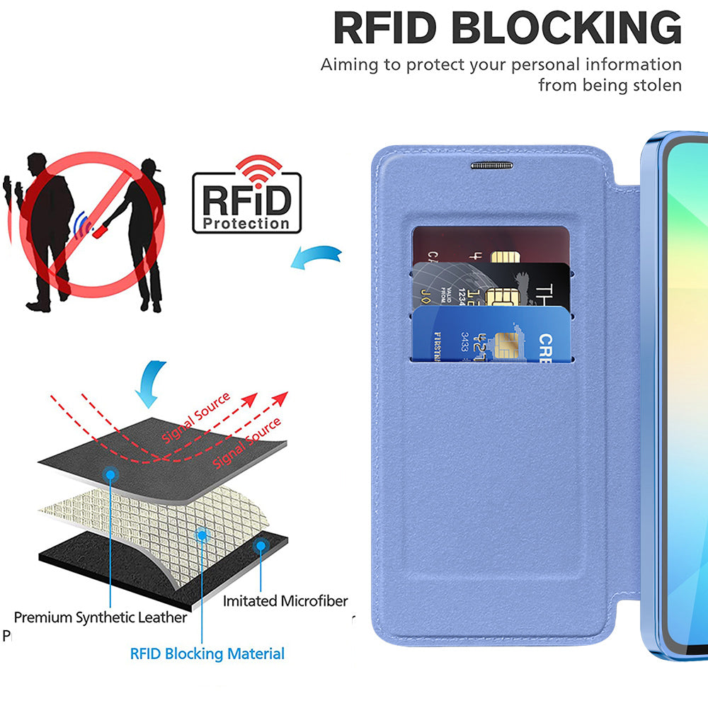 Techsuit - SmartMag Book Case - Samsung Galaxy A06 - Light Blue