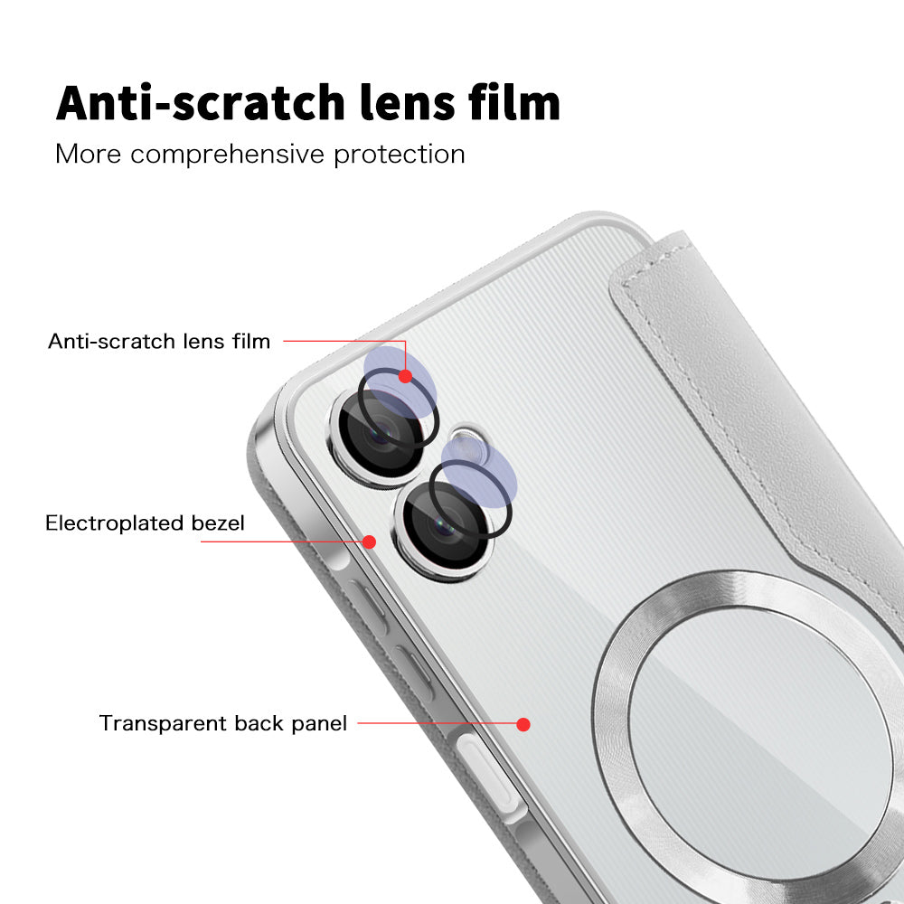 Techsuit - SmartMag Book Case - Samsung Galaxy A06 - Gray