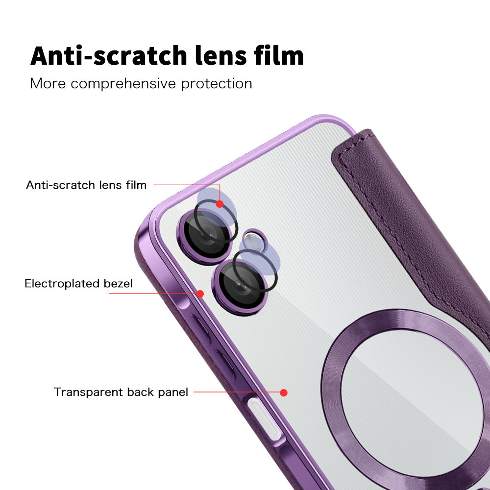 Techsuit - SmartMag Book Case - Samsung Galaxy A06 - Purple