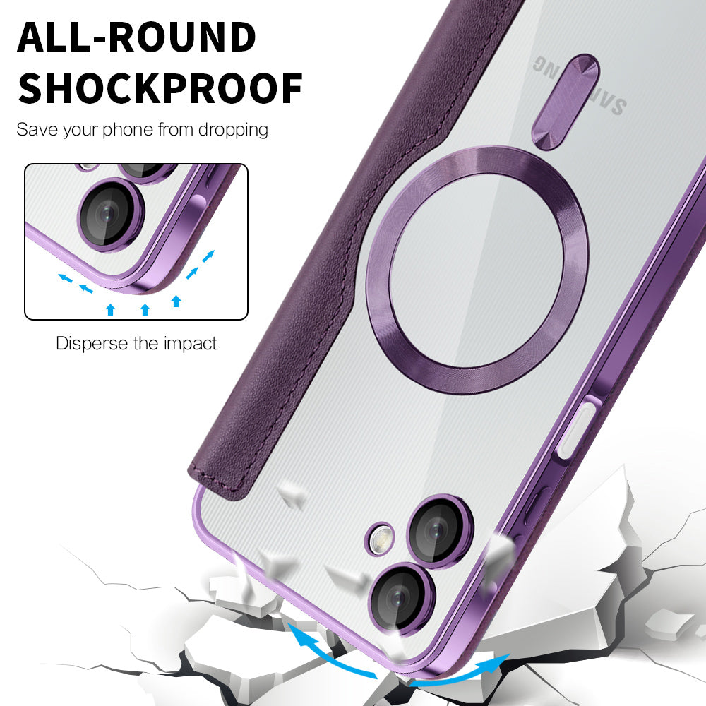 Techsuit - SmartMag Book Case - Samsung Galaxy A06 - Purple