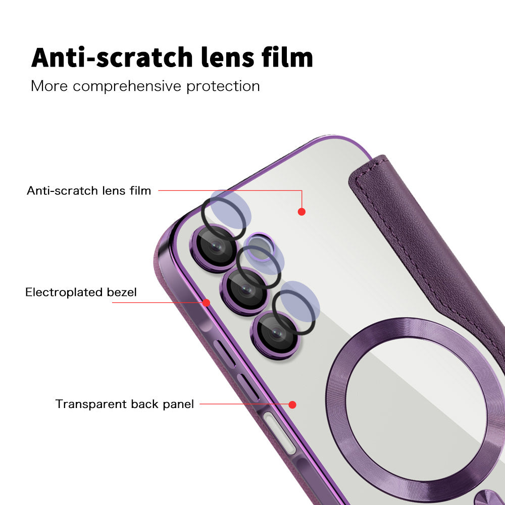 Techsuit - SmartMag Book Case - Samsung Galaxy A15 4G / A15 5G - Purple