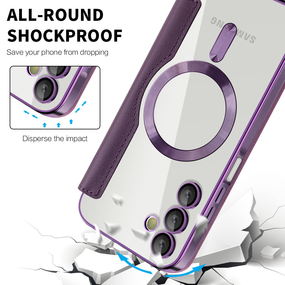 Techsuit - SmartMag Book Case - Samsung Galaxy A15 4G / A15 5G - Purple