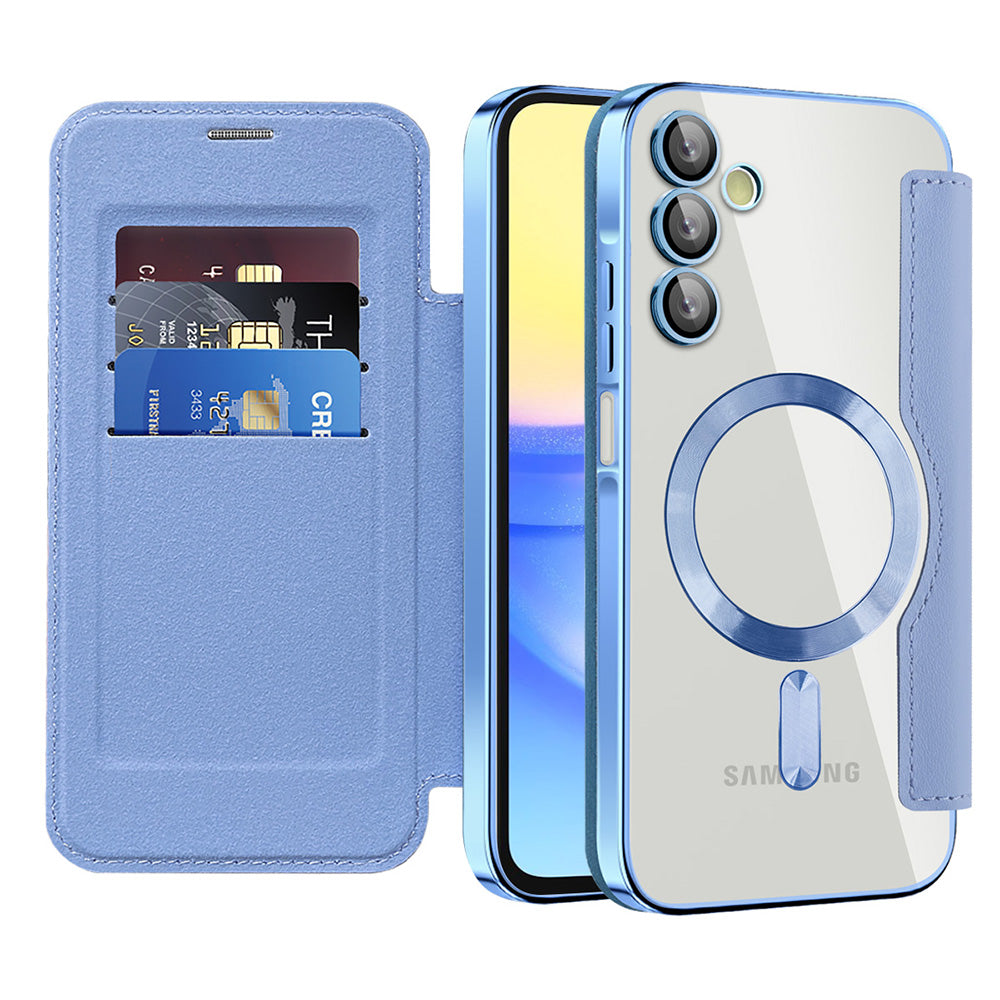 Techsuit - SmartMag Book Case - Samsung Galaxy A15 4G / A15 5G - Light Blue