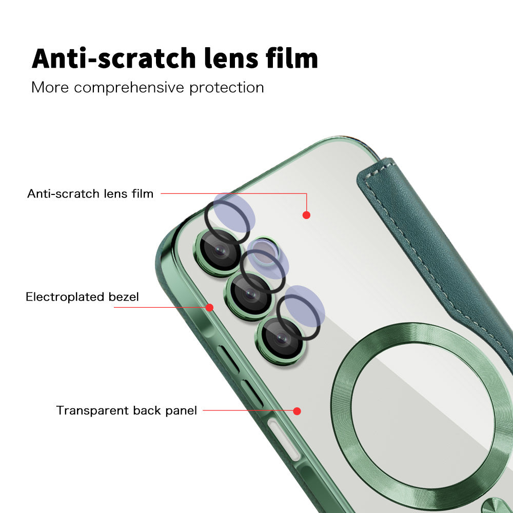 Techsuit - SmartMag Book Case - Samsung Galaxy A15 4G / A15 5G - Green