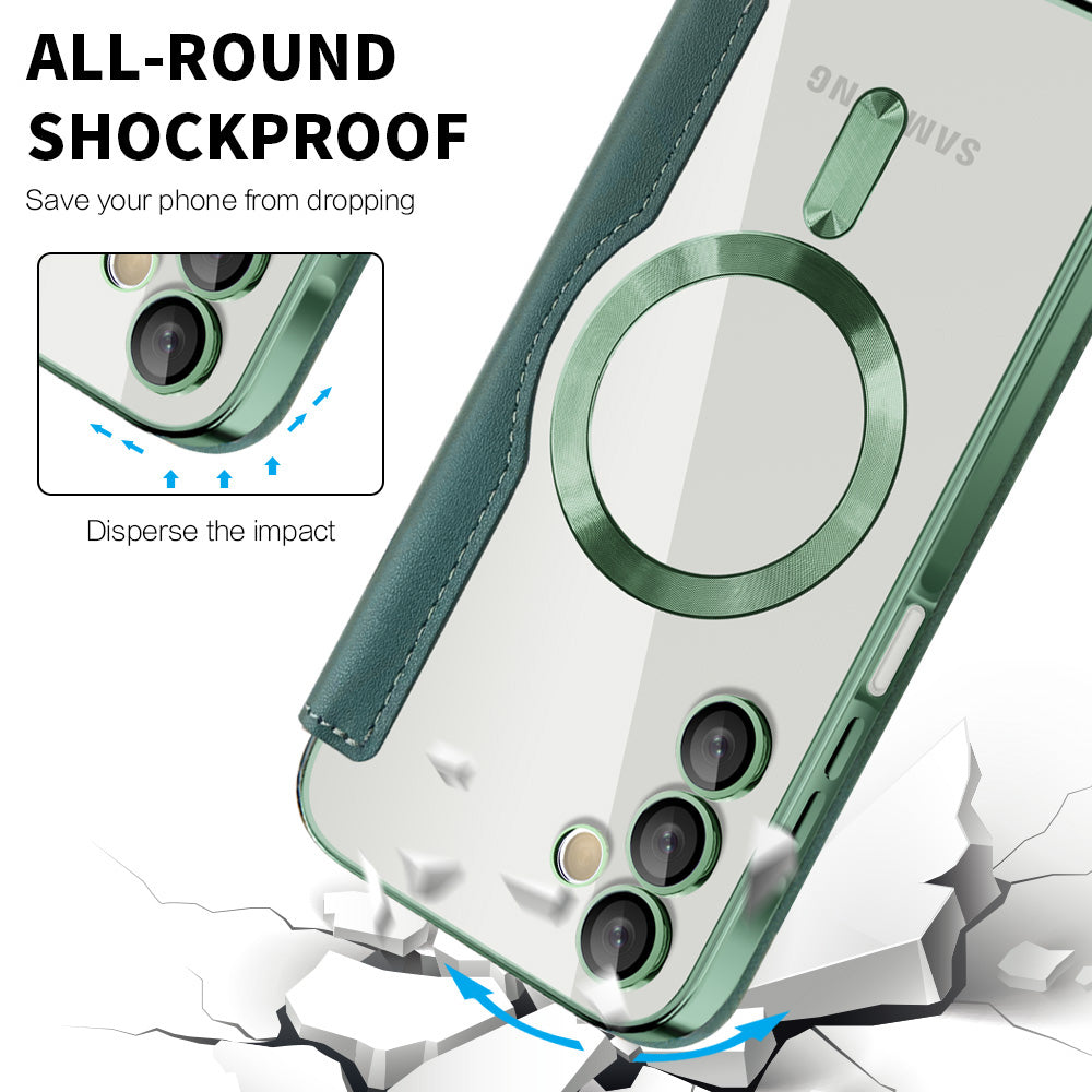 Techsuit - SmartMag Book Case - Samsung Galaxy A15 4G / A15 5G - Green