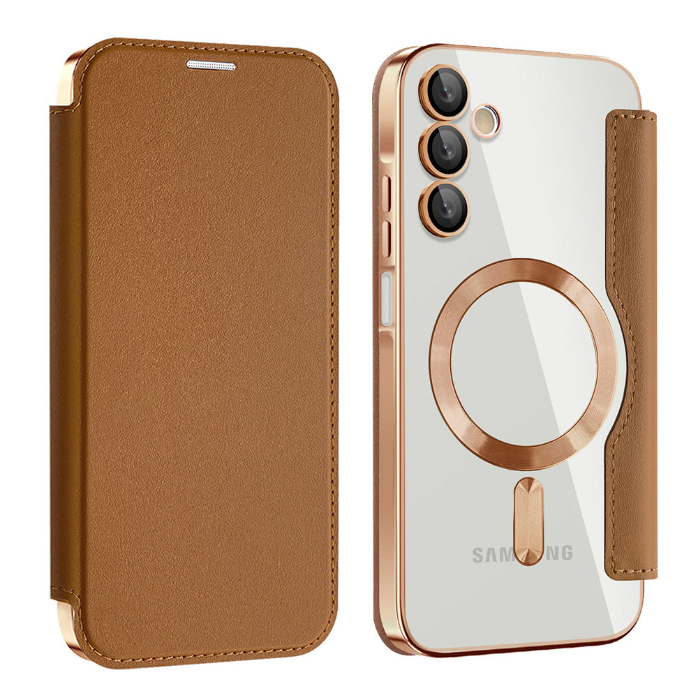 Techsuit - SmartMag Book Case - Samsung Galaxy A15 4G / A15 5G - Brown