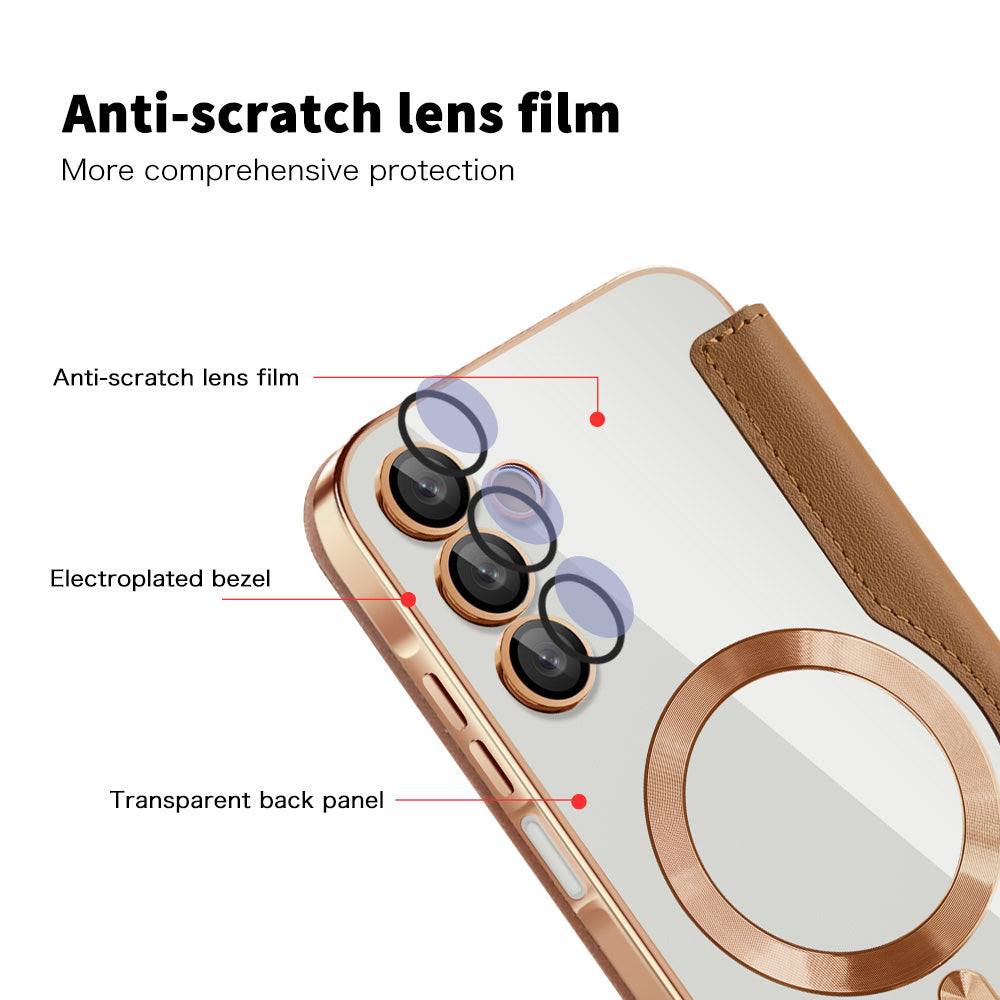 Techsuit - SmartMag Book Case - Samsung Galaxy A15 4G / A15 5G - Brown