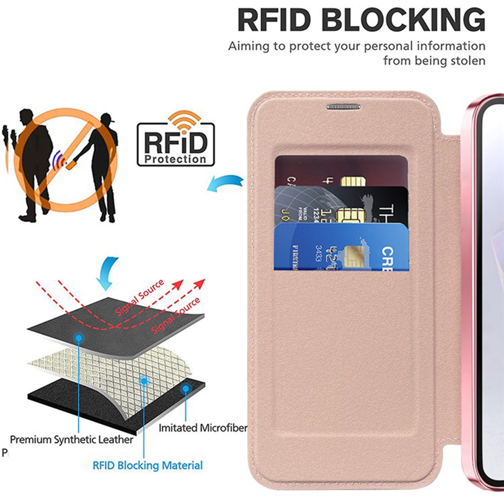 Techsuit - SmartMag Book Case - Samsung Galaxy A36 5G - Pink